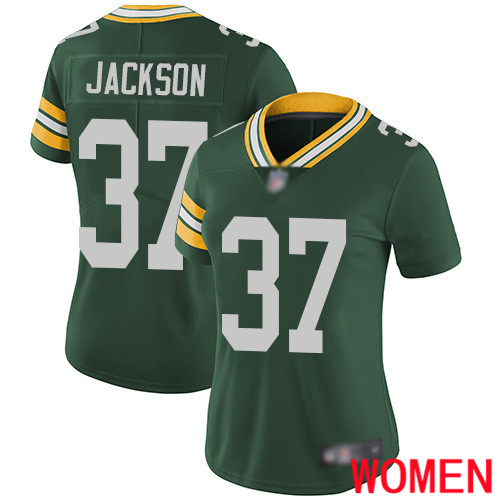 Green Bay Packers Limited Green Women 37 Jackson Josh Home Jersey Nike NFL Vapor Untouchable